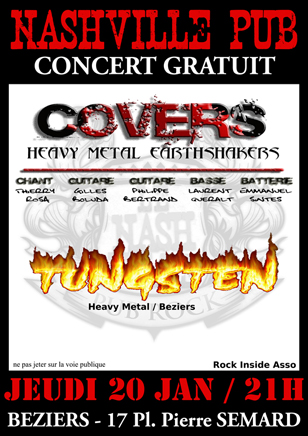 COVERS + TUNGSTEN 2011 pub nashville