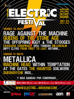 ELECTRIC FESTIVAL - 30 & 31 mai 2008 à Madrid