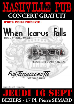 WHEN ICARUS FALLS live beziers 16/09/2010